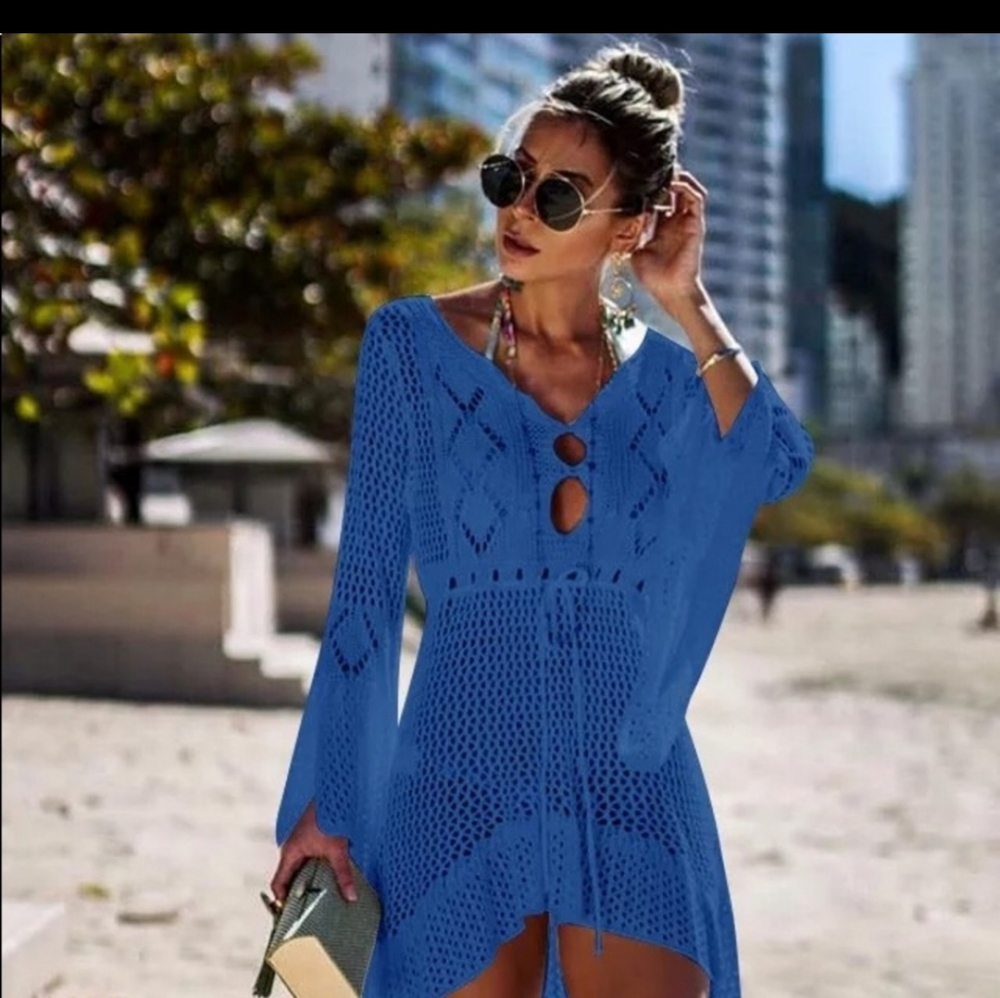Crochet beach cover up